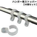 送料無料 ハンガー用ストッパー 30個セット 物干し ハンガー ランドリー用品 ストッパー キャッチ 固定 フック 丸 角パイプ 竿 滑り止め 洗濯用品 風 防...