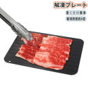 送料無料 ハイスピード解凍プレート 解凍プレート 急速解凍 時短 粗熱取り アルミ 肉 魚 刺身 冷凍食品 解凍用プレート 解凍皿 自然解凍 置くだけ 電気不要...