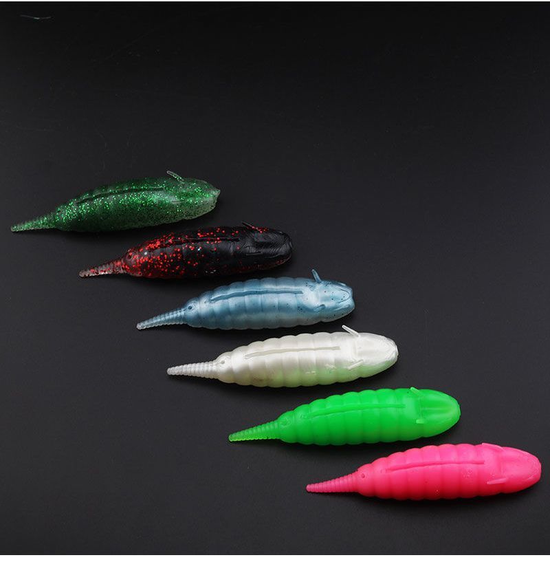 送料無料 ソフトルアー 疑似餌 単品 1個 虫 釣り用具 釣り具 フィッシング道具 ワーム型 釣り 川 海 アウトドア レジャー