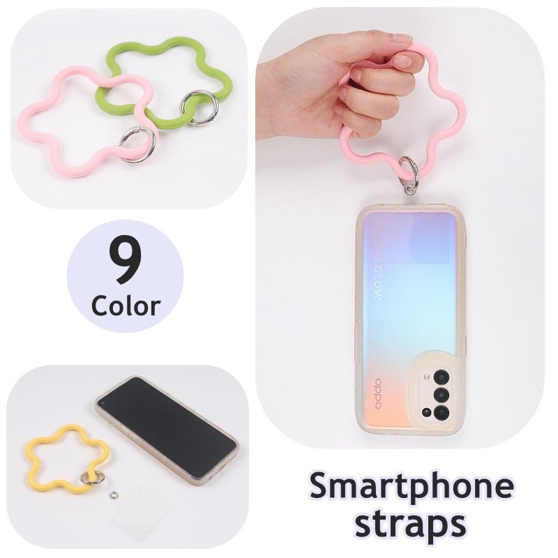 送料無料 スマホストラップ スマホ用リストストラップ 挟むだけ 挟むタイプ プレート スター 星 スマホアクセサリー スマホ周辺雑貨 チャーム カジュアル ポップ かわいい キュート おしゃれ ペアルック お揃い