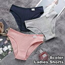送料無料 ショーツ ヒップハンガーショーツ レディース 女性 インナー 下着 シンプル リブ パンツ 肌着 パンティー 婦人