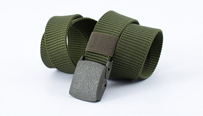 送料無料 ベルト メンズ レディース 男性 女性 男女兼用 スクエアバックル 穴なし 無段階調節 キャンバス 無地 単色 シンプル カジュアル 普段使い ベーシック おしゃれ