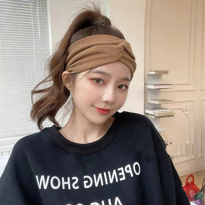 送料無料 ヘアバンド 幅広 レディース 女性 ヘアアクセサリー クロス ヘッドバンド...