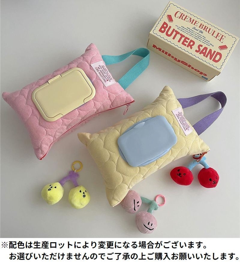 dolcissimoの送料無料 ウェットティッシュケース おしりふきカバー ベビー用品 吊り下げ 壁掛け ベビーカー 車 バッグ 持ち手 携帯 持ち運び 防水｜アングル2