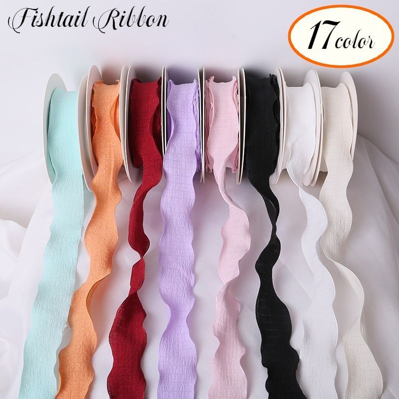 送料無料 フィッシュテールリボン 幅2.5cm ラッピング用品 プレゼント ギフト 贈り物 誕生日 パーティー 手芸 ハンドメイド DIY