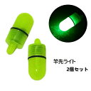 送料無料 竿先ライト 穂先ライト LED灯 2個セット 釣り具 光る 発光 夜釣り ウナギ釣り 置き釣り 投げ釣り フィッシング