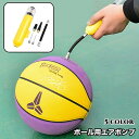 送料無料 エアポンプ 空気入れ ボール用 手動 ハンドポンプ 小型 ダブルアクション 持ち運び コンパクト ポータブル サッカーボール バレーボール バスケット