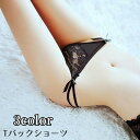 送料無料 Tバックショーツ Gストリング レディース 勝負下着 セクシーランジェリー 紐パン レース シースルー ローライズ ヒップハンガー