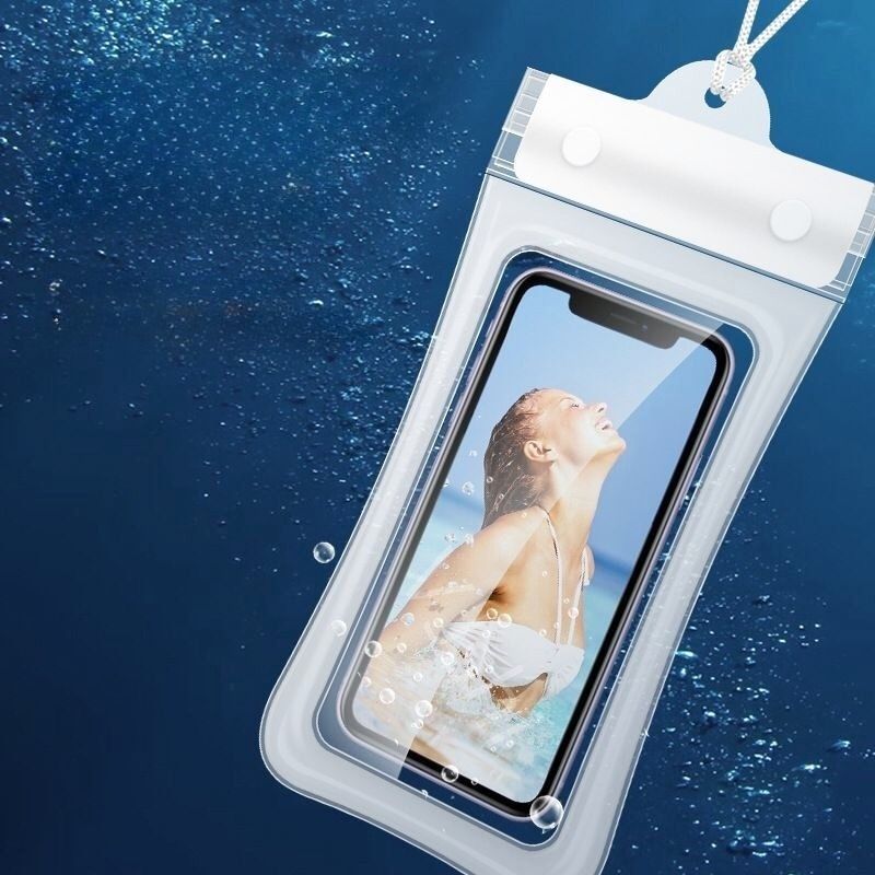 スマホ用防水ケース 防水ポーチ 防水バッグ スマートフォン用 ストラップ付き 防水...