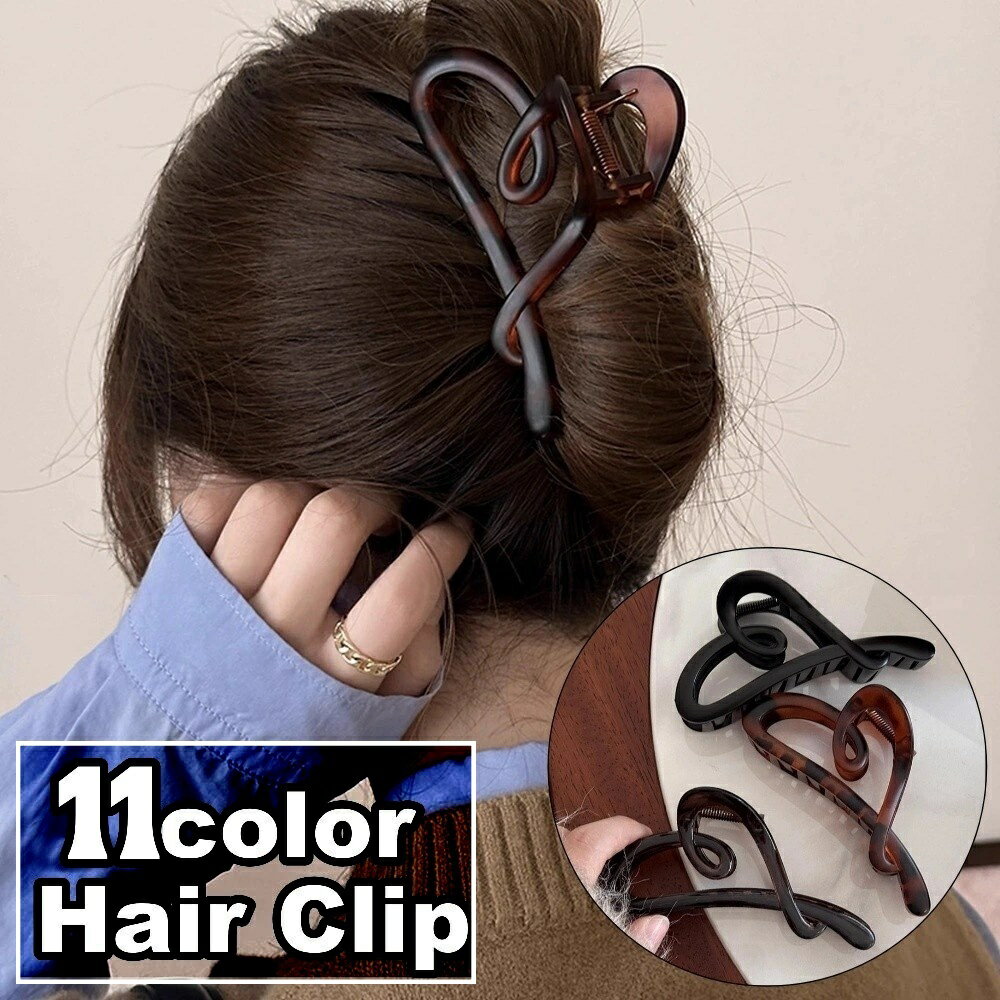 送料無料 ヘアクリップ バンスクリップ レディース 女性 ヘアアクセサリー 髪留め 髪飾り 無地 シンプル ハート ヘアアレンジ まとめ髪 おしゃれ 可愛い お...
