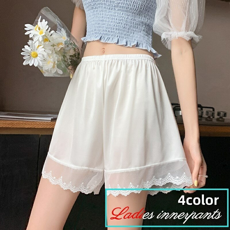 送料無料 ペチパンツ インナーパンツ ショート丈 3分丈 ペチコート レディース 女性 婦人用 シンプル ..