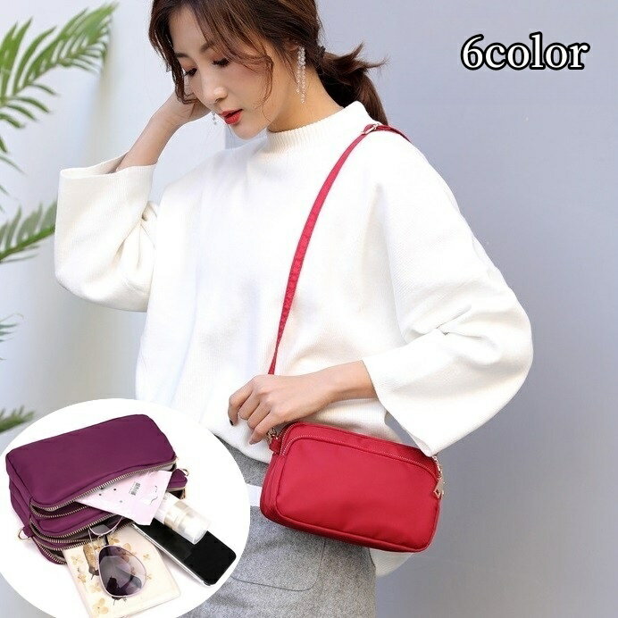 送料無料 ショルダーバッグ レディース 女性 鞄 カバン 肩掛け 斜め掛け 防水 ミニバッグ コンパクト ..