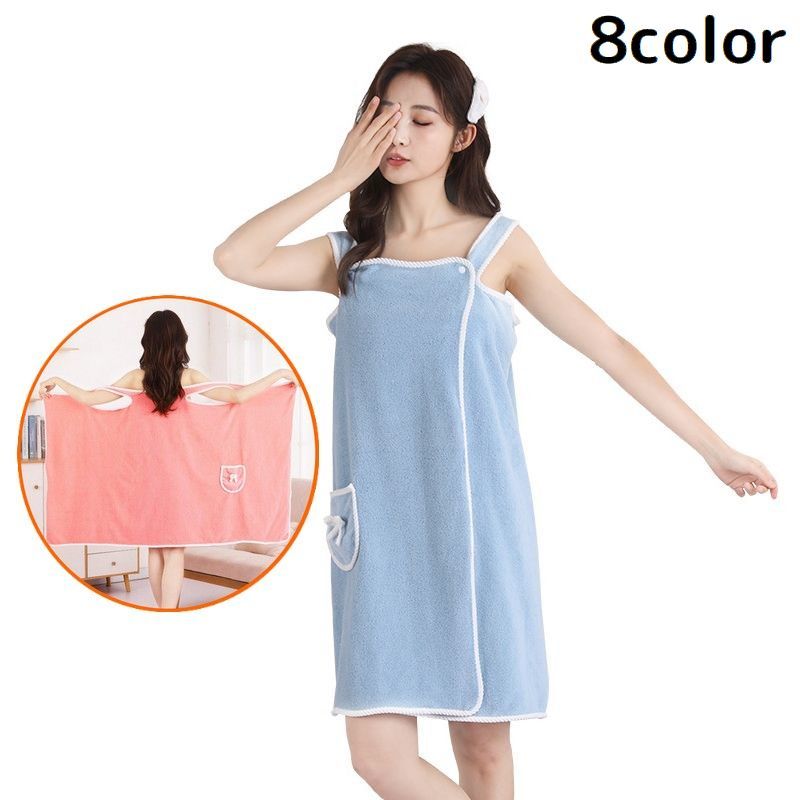 送料無料 バスローブ ラップタオル 着るバスタオル ルームウェア ワンピース 巻きタオル レディース ...