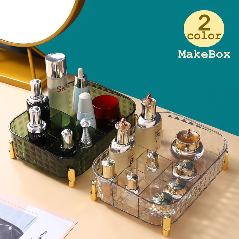 送料無料 メイクボックス コスメボックス コスメスタンド メイク収納ケース クリア 小物入れ 小物立て ..