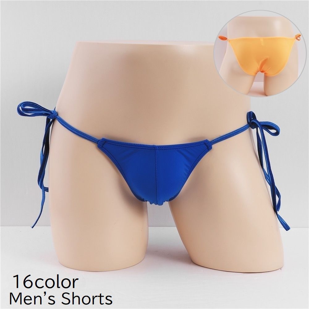 送料無料 ビキニ ショーツ 紐パン メンズ 男性 紳士 インナー 下着 アンダーウェア パンツ 立体 ...