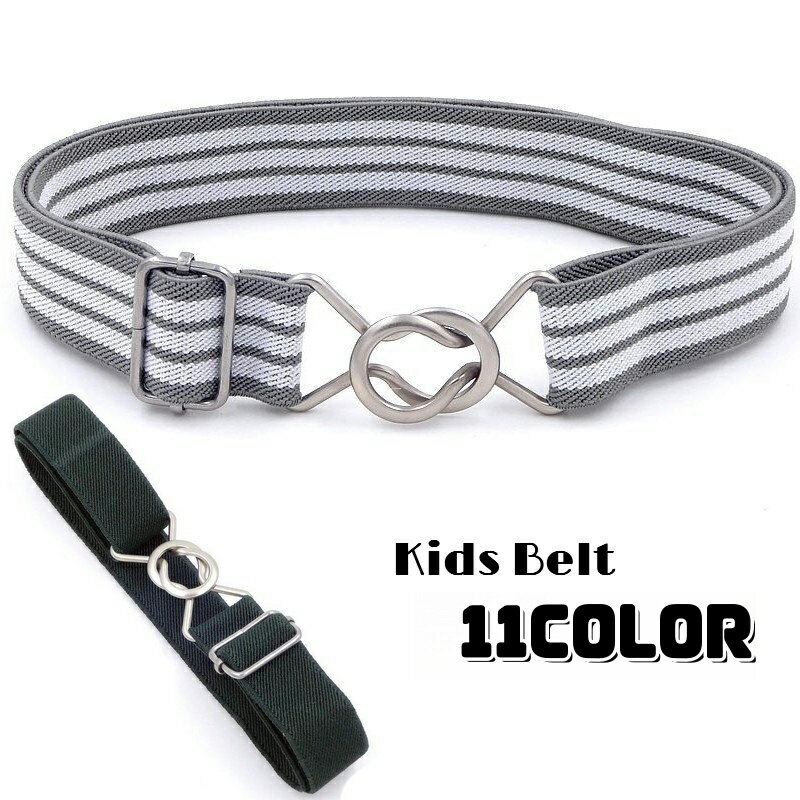 送料無料 ベルト 子供用 8の字バックル ゴムベルト だるまひっかけ キッズ 男の子 女の子 伸びる 簡単 便利 小学生 通学 おしゃれ かわいい かっこいい 無地 単色 ボーダー レインボー カラバリ豊富 カジュアル デイリー 子ども こども 男児 女児 ファッション小物