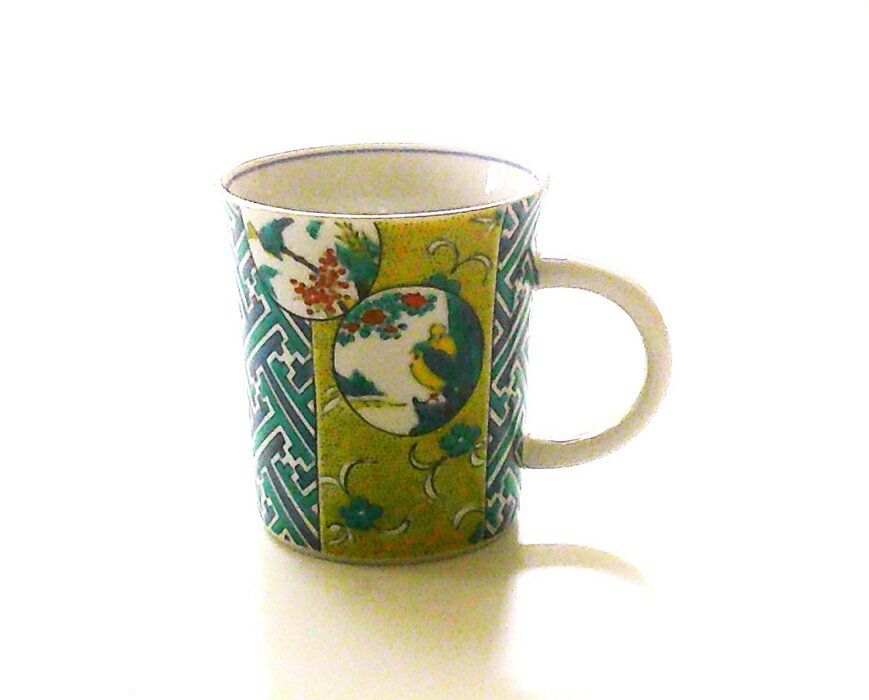 九谷焼 マグカップ 割取吉田屋【父の日　母の日　プレゼント　ギフト　御結婚御祝・内祝・新築御祝・還暦御祝・御礼・寿・ギフト包装可能】