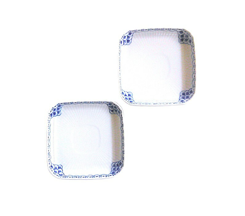 樂天商城 - ロイヤルコペンハーゲン　ROYAL COPENHAGEN　プリンセスブルー　スモールスクエアディッシュ　ペア【御結婚御祝・内祝・新築御祝・還暦御祝・御礼・寿・ギフト包装可能】