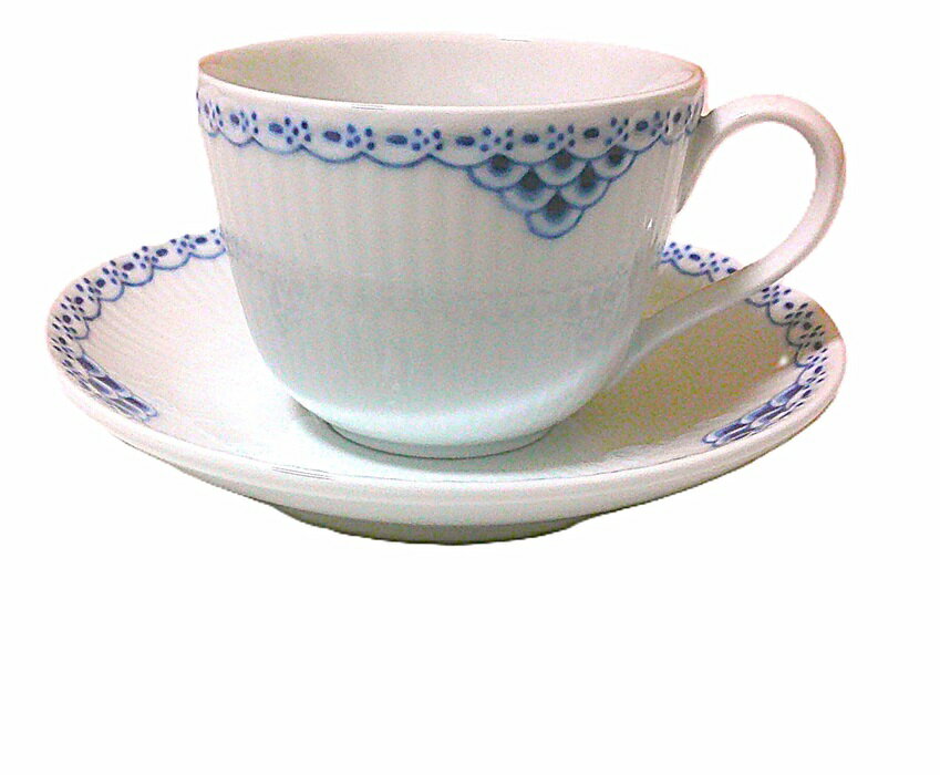 ロイヤルコペンハーゲンROYAL COPENHAGEN　プリンセスブルー　ティー・コーヒーカップ＆ソーサー104059　【御結婚御祝・内祝・新築御祝・還暦御祝・御礼・寿・ギフト包装可能】