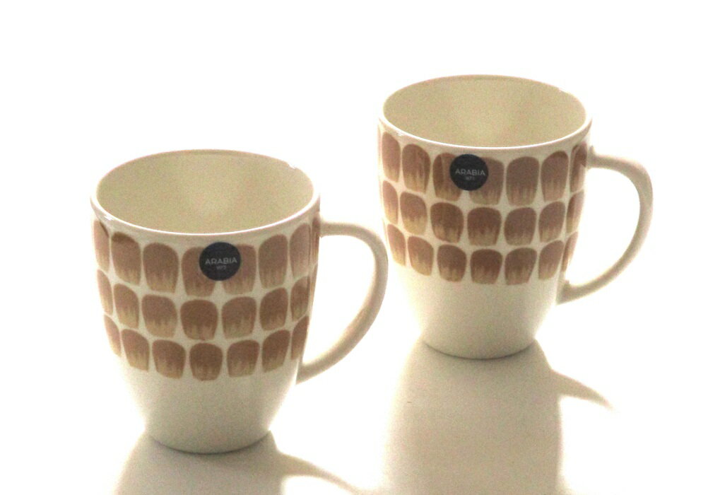 アラビアARABIA　アラビア24h Tuokio(トゥオキオ) マグ2個 セット　ベージュ【御結婚御祝・内祝・新築御祝・還暦御祝・御礼・寿・ギフト包装可能】