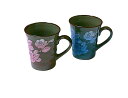 九谷焼 ペアマグカップ 銀彩山茶花【食器セット お祝い 新生活 プレゼント 自宅用食器 贈答品 ブランドのお皿】【御結婚御祝・内祝・新築御祝・還暦御祝・御礼・寿・ギフト包装可能】(3)