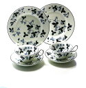 ウェッジウッドWEDGWOOD ストロベリー インクブルー ペアティーセット【ブランドボックス付属】【御結婚御祝・内祝・新築御祝・還暦御祝・御礼・寿・ギフト包装...