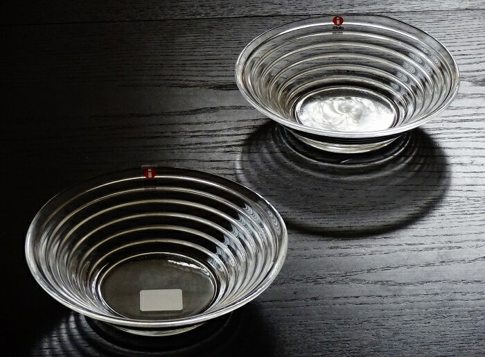 イッタラ アイノアアルト ボウル 16.5cm クリア　ペア