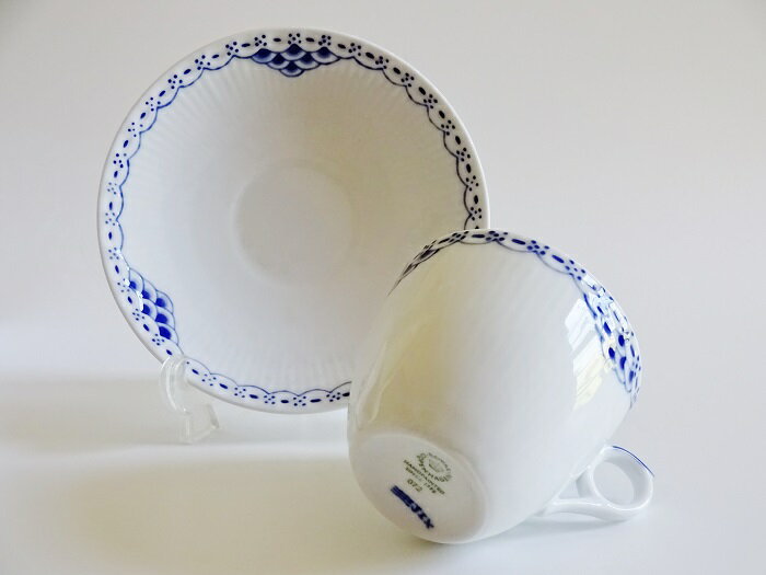 ロイヤルコペンハーゲンROYAL COPENHAGEN　プリンセスブルー　コーヒーカップ＆ソーサー　ペア【御結婚御祝・内祝・新築御祝・還暦御祝・御礼・寿・ギフト包装可能】