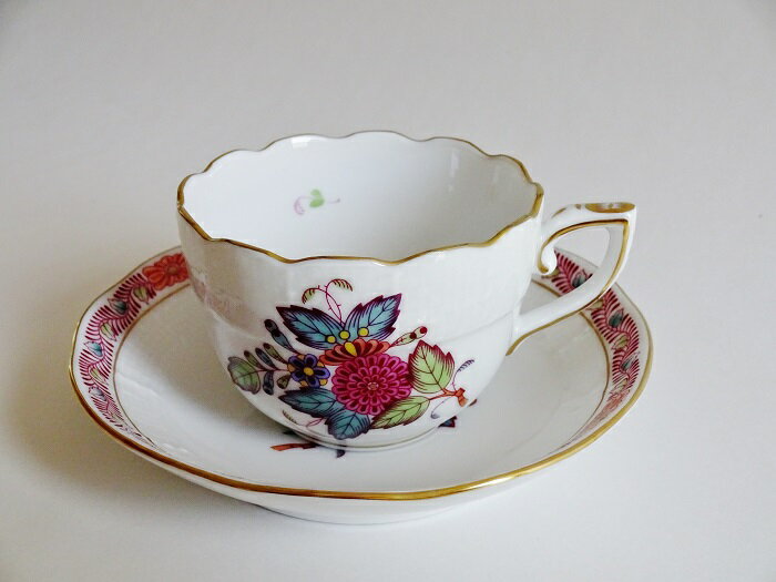 樂天商城 - ヘレンドHEREND　アポ二ーフラワー　モカカップ＆ソーサーAF711【御結婚御祝・内祝・新築御祝・還暦御祝・御礼・寿・ギフト包装可能】