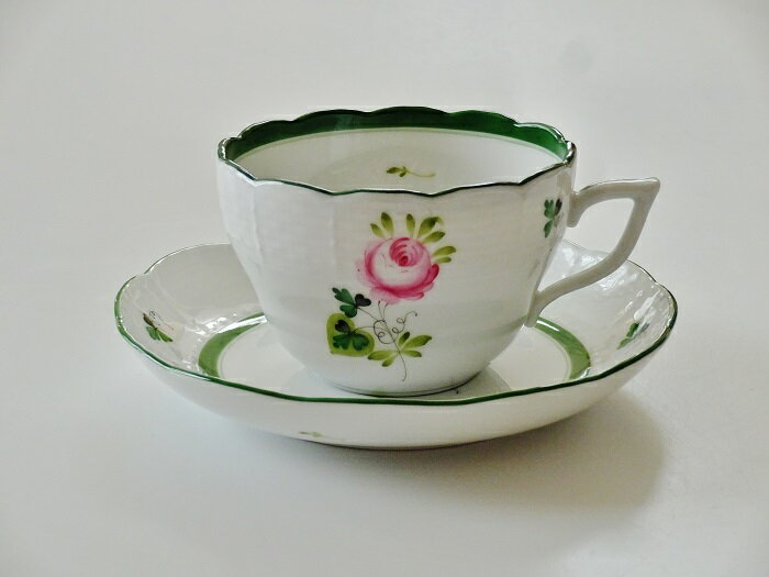 ヘレンドVRH ウィーンのバラ 兼用カップ&ソーサーVRH730
