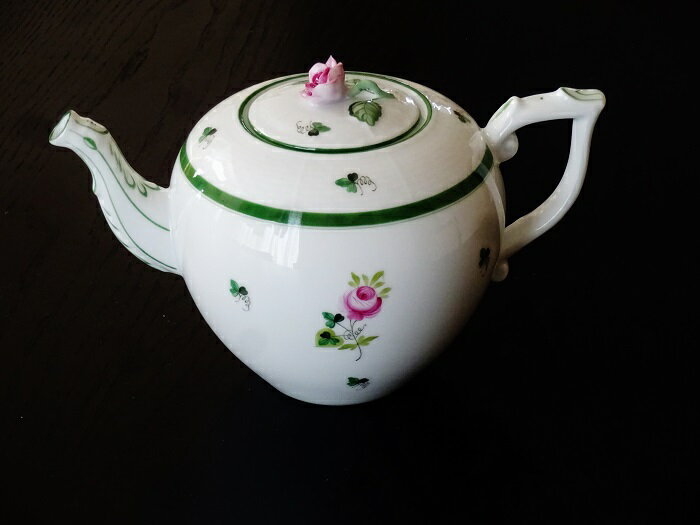 ヘレンド　ウイーンのばらVRH　ティーポット606