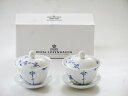 ロイヤルコペンハーゲン カップ ロイヤルコペンハーゲン（ROYAL COPENHAGEN) ブルーパルメッテ　蓋付きカップ＆ソーサー　ペア【御結婚御祝・内祝・新築御祝・還暦御祝・御礼・寿・ギフト包装可能】