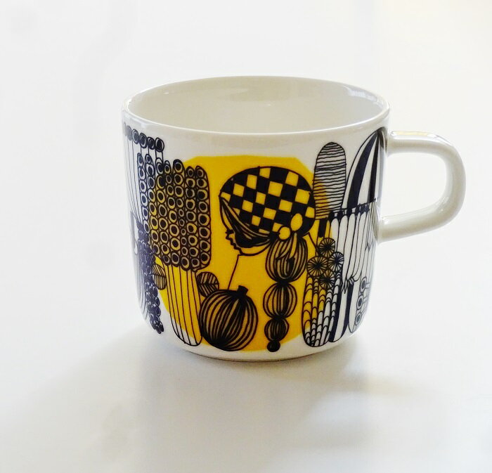 マリメッコ marimekko シイルトラプータルハ COFFEE CUP マグカップ BLACK/