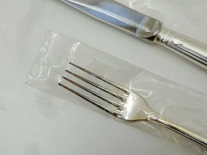 クリストフル(Christofle)　マルメゾンMALMAISON　スタンダードフォーク、スタンダードナイフ、スタンダードスプーン　3点セット