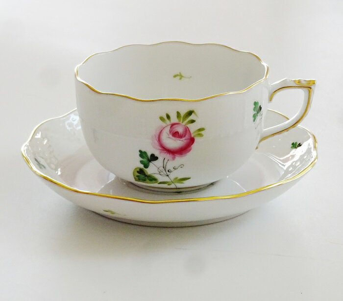 ヘレンドHEREND ウィーンのバラ シンプル VRHS ティーカップ&ソーサー 724