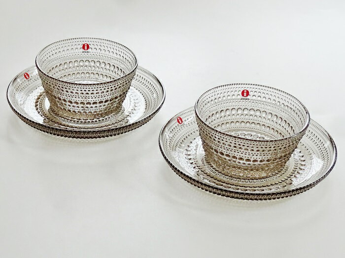 イッタラiittala　カステヘルミ　ボウル・プレートセット　ペア(リネンlinen）【ブランド食器】【御結婚御祝・内祝・新築御祝・還暦御祝・御礼・寿・ギフト包装可能】