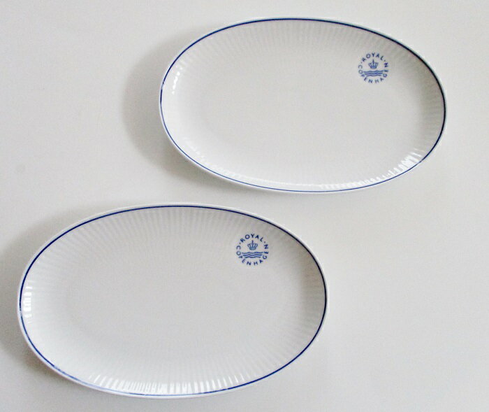 ロイヤルコペンハーゲンROYAL COPENHAGEN ブルーライン オーバルディッシュ 23.5セ