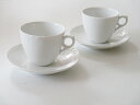 ロイヤルコペンハーゲンROYAL COPENHAGEN ホワイトハーフレース コーヒーカップ&ソーサー 2客セット128071【御結婚御祝・内祝・新築御祝・還暦...