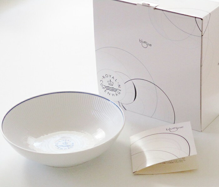 樂天商城 - ロイヤルコペンハーゲンROYAL COPENHAGEN ブルーライン ボウル 21.5cm 1-658-577【御結婚御祝・内祝・新築御祝・還暦御祝・御礼・寿・ギフト包装可能】