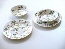 ウェッジウッドWEDGWOOD ワイルドストロベリー フルーツソーサー・プレートセット4【マルチボウル・シリアルボウル】【ブランド食器】【御結婚御祝・内祝・新築...
