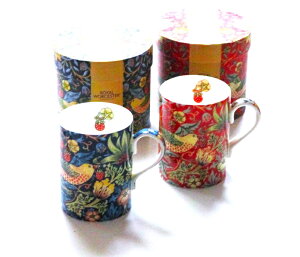 ロイヤルウースターROYAL WORCESTER ウイリアムモリスWilliam Morris ストロベリーシーㇷStrawberry Thief マグカップペア【ペアマグ プレゼント イギリス食器】【御結婚御祝・新築・還暦・御礼・ギフト包装可能】