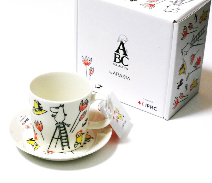 樂天商城 - アラビアARABIA ムーミンABC 1064957 マグ 300ml+プレート 15cm セット【御結婚御祝・内祝・新築御祝・還暦御祝・御礼・寿・ギフト包装可能】