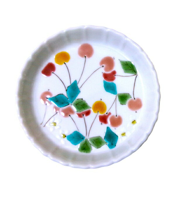 樂天商城 - 九谷焼　小皿 姫りんご/色絵九谷 遊【御結婚御祝・内祝・新築御祝・還暦御祝・御礼・寿・ギフト包装可能】