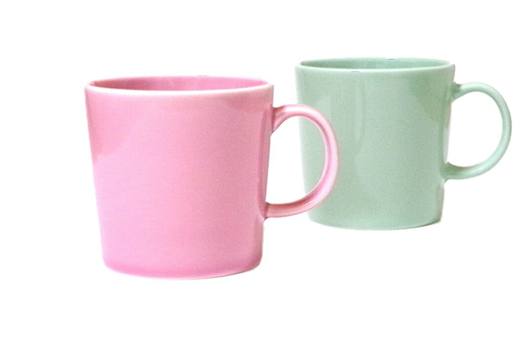 樂天商城 - イッタラiittala ティーマ　マグ　ペア　ブランドロゴ入りボックス付属（ローズピンク、セージグリーン）【御結婚御祝・内祝・新築御祝・還暦御祝・御礼・寿・ギフト包装可能】