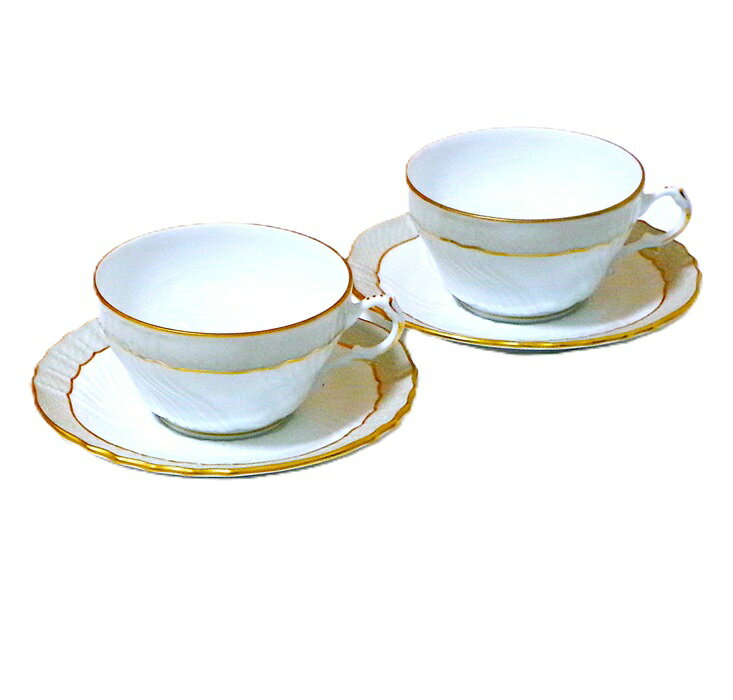 樂天商城 - リチャードジノリRichard Ginori 　ベッキオグレース　ティーカップ＆ソーサー　ペア【御結婚御祝・内祝・新築御祝・還暦御祝・御礼・寿・ギフト包装可能】