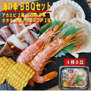 海鮮 バーベキューセット 食材 【数量限定 増量中】海鮮バーベキュー 4種 8品 海鮮BBQセット 海鮮セット BBQ海鮮セット 海鮮焼き 鉄板焼き バーベキュー食材 バーベキューセット 海鮮 BBQ海鮮 送料無料 2人前