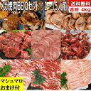 バーベキューセット 焼き肉 【マシュマロおまけ付】 4.0kg バーベキュー 食材 BBQ 肉 焼肉セット タン 牛カルビ 牛バラ 牛ハラミ 上ハラミ 豚カルビ...