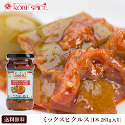 ミックスピクルス 283g 1本 【アチャール,Vegetarian,Pickles,漬け物,Achar,付け合わせ,インドカレー,チャツネ,調味料,スパイス,食材,材料,業務用,神戸スパイス,神戸スパイス,【送料無料】