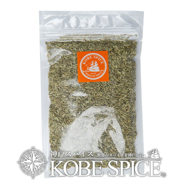 フェンネルシード 100g 常温便,Fennel Seeds,原型,フェンネル,シード,ホール,茴香,小茴香,スパイス,ハーブ,香辛料,調味料,業務用,神戸スパイス,取寄,卸売,仕入,ウイキョウ,小茴香,ゆうパケット送料無料