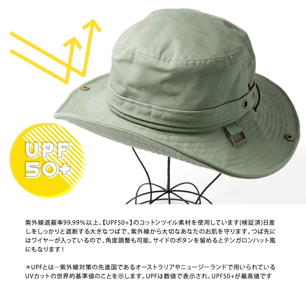 【期間限定！30％OFFクーポン】 帽子 レディース 大きいサイズ 遮光 UVカット 紫外線遮蔽率99% つば広 折りたたみ コンパクト 自転車 日よけ 春 夏 春夏 小顔効果 サイズ調整可 アウトドア サファリハット 母の日 父の日 敬老の日 ギフト プレゼント